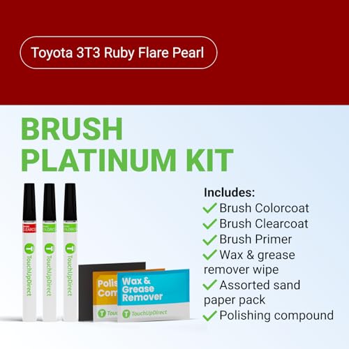 Car Paint Touch Up Brush Kit (Brush - Platinum Kit / Ruby Flare Pearl)