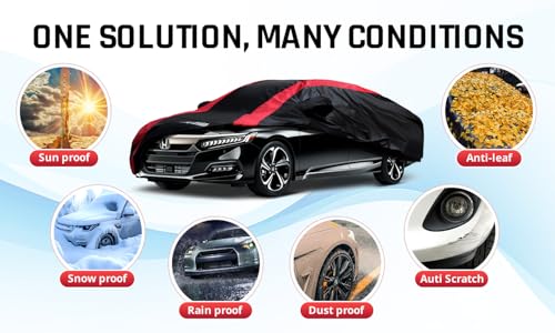Accord Car Cover Waterproof Custom Fit for Honda Accord 1998 (Custom Fit - Honda Accord)