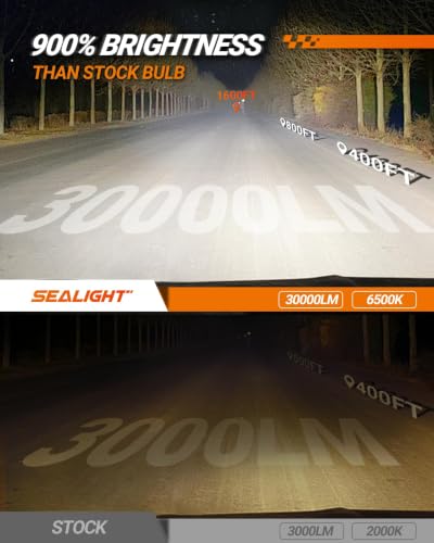 H11/H8/H9 9005/HB3 Light Bulbs Combo, 6500K Diamond White Super Bright X5 Light Bulbs Plug and Play, Fog Bulbs - Pack of 4 (X5 9005 H11)