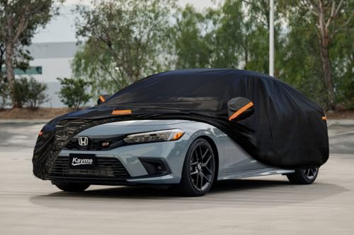 7 Layers Car Cover Custom Fit for Honda Civic Sedan (PE-Black / Custom Fit Honda Civic Sedan/Coupe)