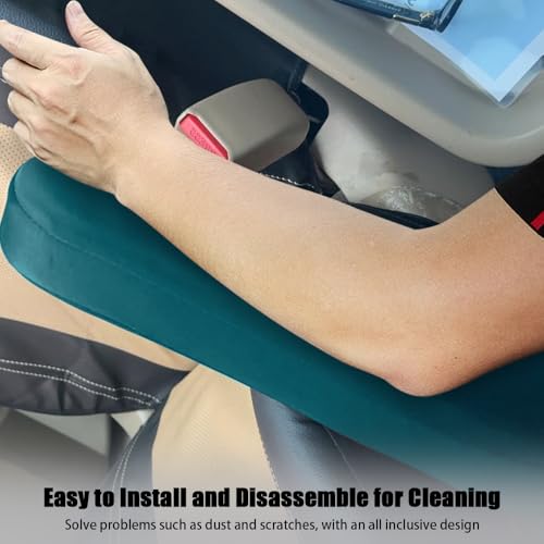 2PC Car Front Seat Armrest Covers (Green-2PC)