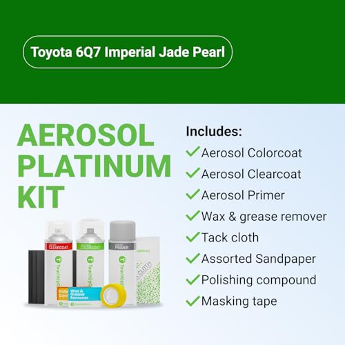 Car Paint Touch Up Spray Kit (Aerosol Spray - Platinum Kit / Imperial Jade Pearl)