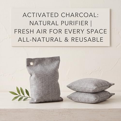24 Pcs Activated Charcoal Odor Absorber 50g (Grey)