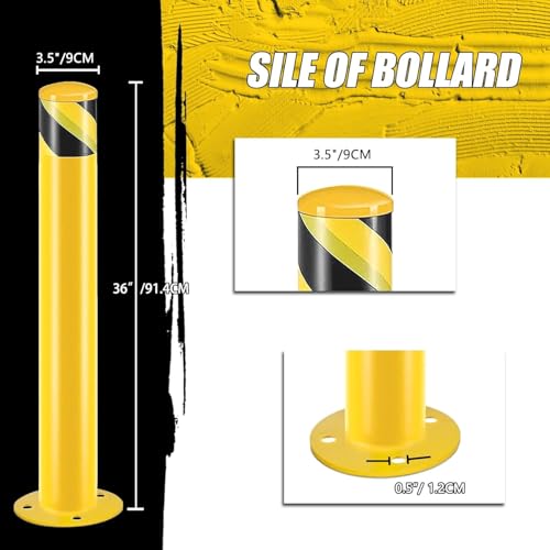 Safety Bollard Post (36"H*3.5"D)