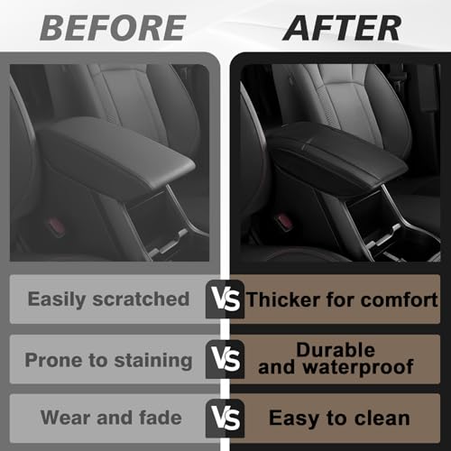 Armrest Cover for Subaru Forester 2019 (21) 19-24 |Forester| Black, Regular)
