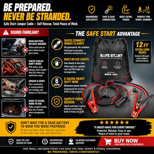 Jumper Cable Heavy Duty Jumper Cables for Trucks (7-Pin Easy Cables)