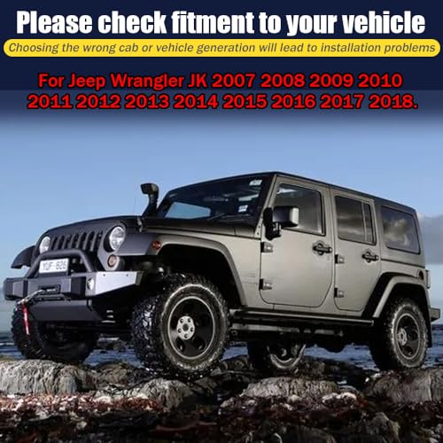 Rain Guards for Jeep Wrangler JK 2007 (For Wrangler 07-18 JK( in-Channe))