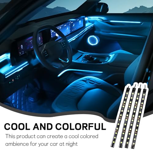 Car LED Strip Light (48 LED,Cigarette Lighter / ice blue)