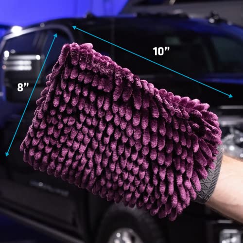 Car Wash Mitt (Purple / 2 Pack)