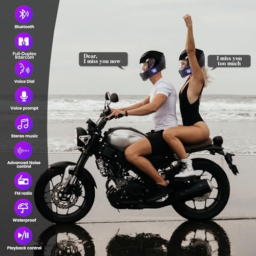 Y3 Helmet Bluetooth Intercom Headset (2 pack)