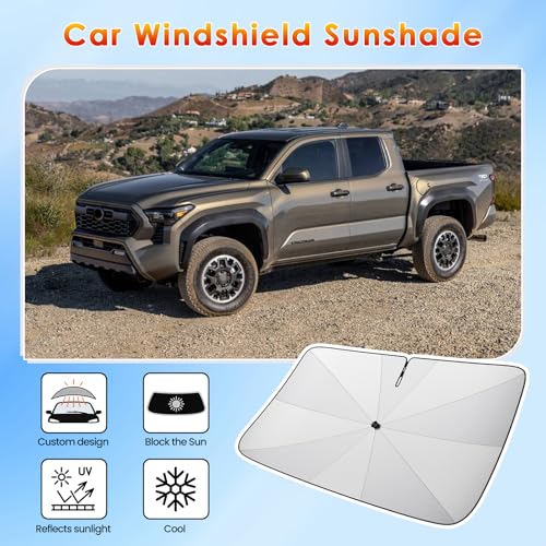 for Umbrella Sunshade for Car Windshield 2016 (for 2016-2026 Tacoma)