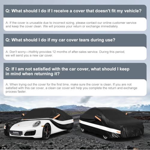 10 Layers Sedan Car Cover Custom Fit for Porsche 911 (Black Gray / Custom Fit for Porsche 911)