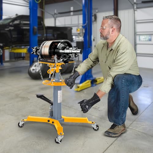 Dual Plunger Hydraulic Transmission Jack 1322lbs Capacity (1322 LBS / Yellow)