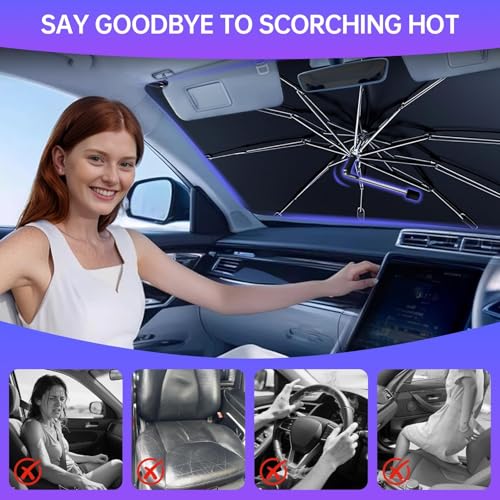 2026 Windshield Sun Shade Umbrella (Medium)