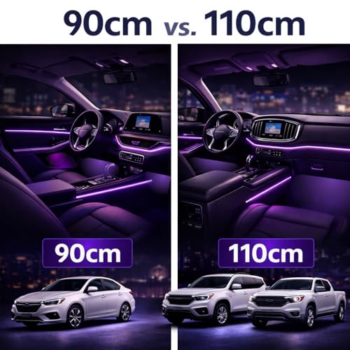 Ambient Lighting Car Interior LED Strip Lights 6 (6in1-110CM)