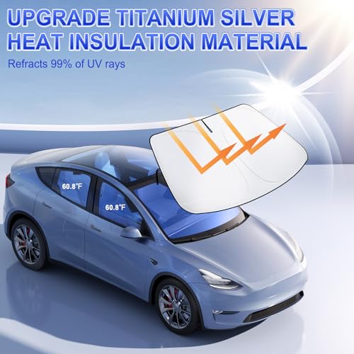 Car Windshield Sun Shade (Tesla Model Y)