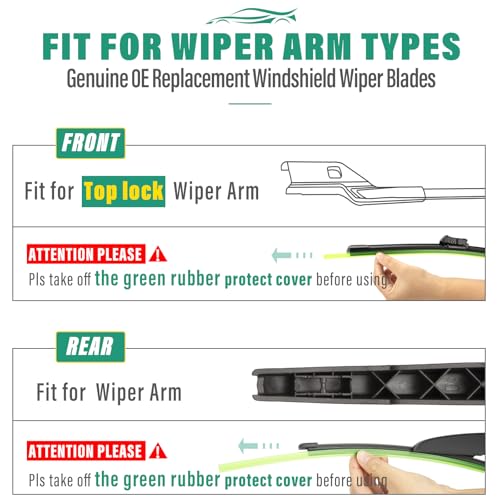 Windshield Wiper Blades Replacement for Ford Mustang Mach (24" 20" 15")