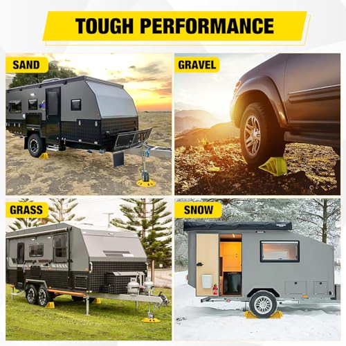 Trailer Tongue Jack Wheel Chocks and Dock Kit