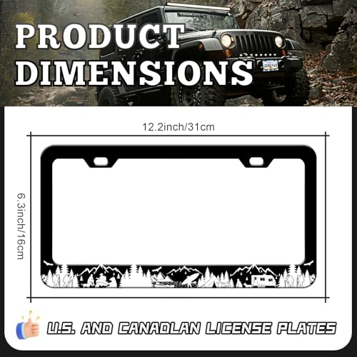 Camping License Plate Frames (Camping)