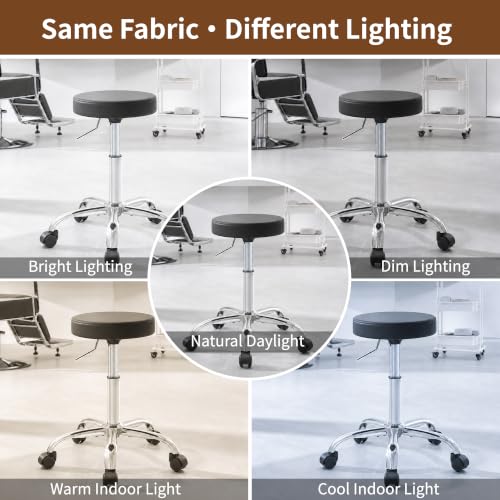 Tatto Rolling Chair (Black / No Back & Footrest)