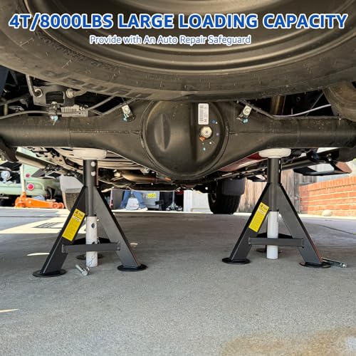 HKTE 4 Ton Jack Stands for Cars (JACK STANDS 8000LB)