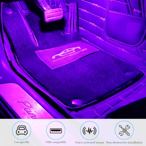 Car Interior LED Lights (Pink Purple)