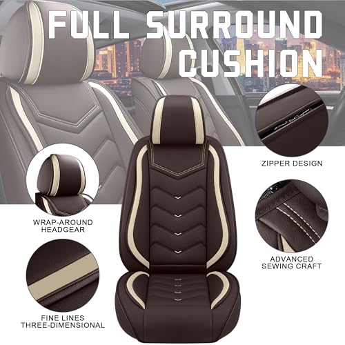 Car Seat Covers for Chrysler Pacifica 2004 (Full Set / Coffee color)