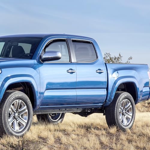 in Channel Rain Guards for Toyota Tacoma 2016 (Toyota Tacoma 2016-2023 Double Cab)