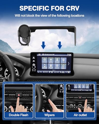 Custom Fit for Car Phone Holder Honda HRV HR (Auto-Look / Honda HR-V 2023-2026(7/9-In))