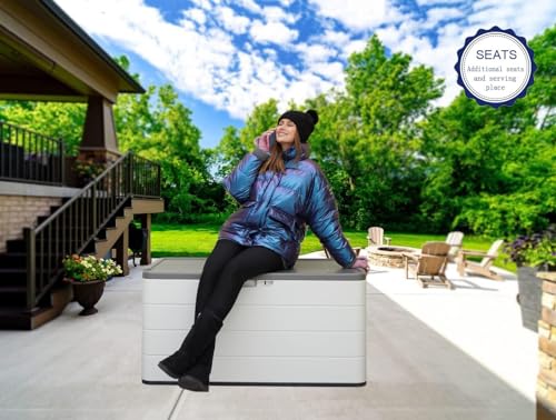 110 Gallon Pro Resin Deck Box (White / 110 Gallon)