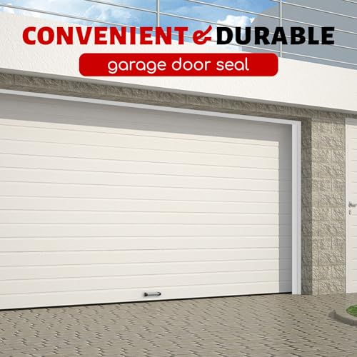 Garage Door Seal Top and Sides Seal Strip (White / 40FT)