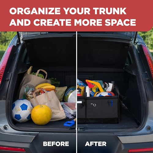 Car & Vehicle Trunk Organizer for SUV (Standard / Black)