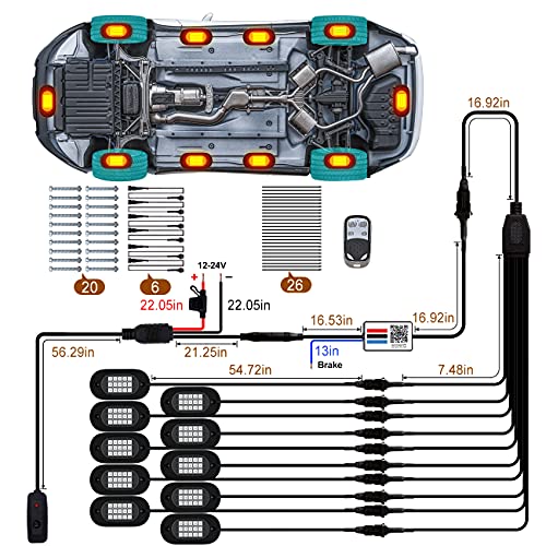 RGB LED Rock Light (10 Pods / RGB)