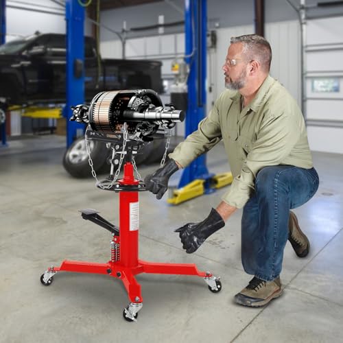 Dual Plunger Hydraulic Transmission Jack 1322lbs Capacity (1322 LBS / Red)