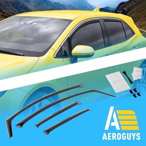 Extra Durable Window Deflectors in (For Toyota Corolla 20-26 Hatchback)