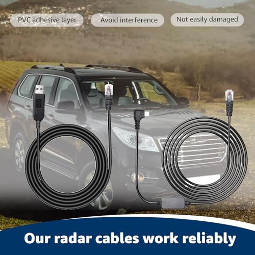 USB C to RJ11 & USB to RJ11 Radar Detector Cable for Escort Uniden & More (USB)