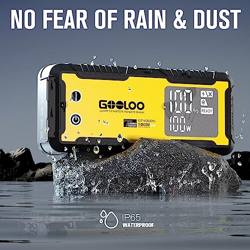 GT4000S 12V 4000A Peak Jump Starter with 100W Two (Yellow)