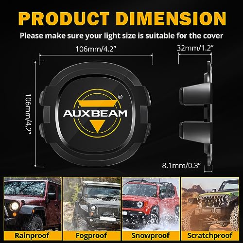 4 in P4 Series LED Pod Cover (P4 Series-Black Covers)