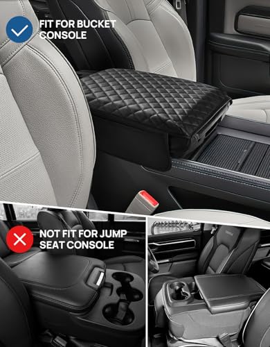 Center Console Cover Compatible with 2019 (Bucket Seat Console 2019-2026 Ram)