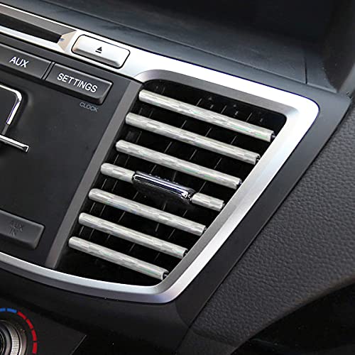 20PCS Bendable Car Air Vent Trim Strips (Ice Silver)