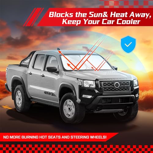 Windshield Sun Shade for Ni (for Ni-ssan Frontier 2022-2026)