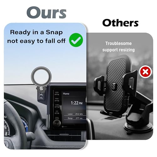 Car Phone Holder for 2019 (fit for 2019-2025 Toyota RAV4 (7/8 Inch Screen))