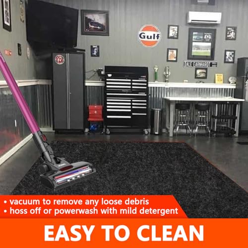 Non Slip Garage Floor Mat 7'4"x17' Extra Large Garage Parking Pad (7'4"x17')