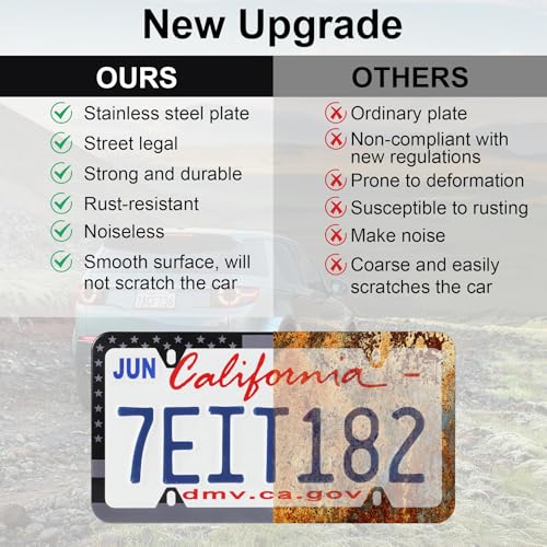 American Flag License Plate Frames (Flag BG)