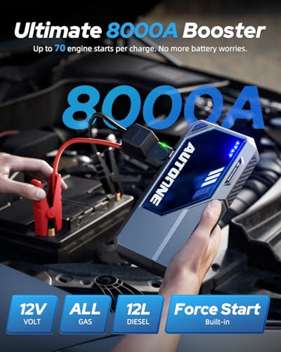 M4 Jump Starter 8000A Car Battery Jumper Starter Portable (8000A)