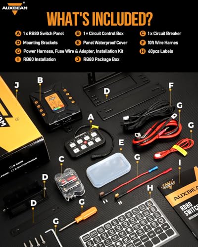 8 Gang Switch Panel RB80 3 Modes Dual (8 Gang (Both-Sided Output) / RGB (Without APP))