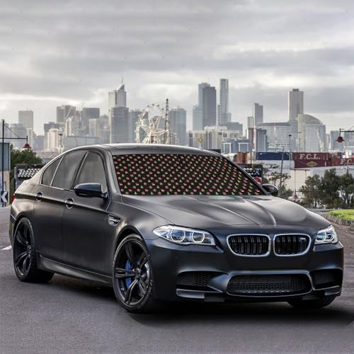 Christmas Car Windshield Sunshade Umbrella Funny Car Sun Shade Foldable Window Shades Cover 57 x 30 in (christmas)