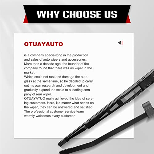Rear Windshield Wiper Arm Blade (13.5"+13")