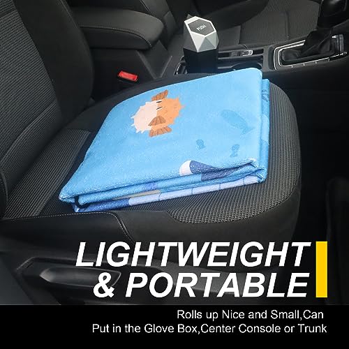 Back Seat Cover for Car Trucks Van SUV Jeep (Rear Bench Seat Towel / Seaworld)