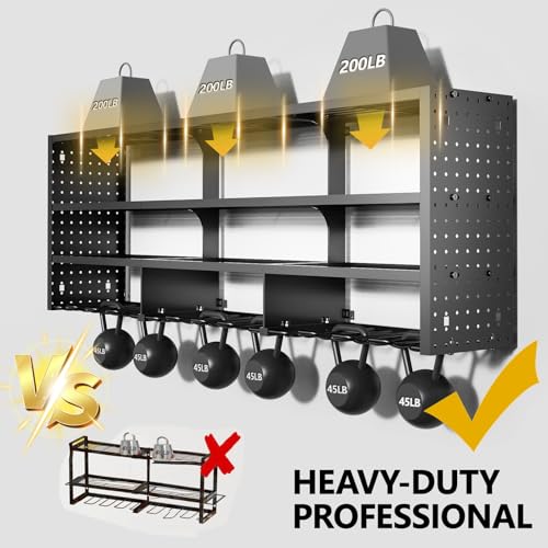 49" W Large Power Tool Organizer Wall Mount (12 Slots-4 Layers)